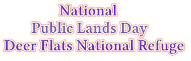 National Public Lands Day Deer Flats National Refuge