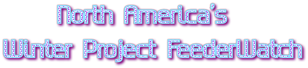 North America's Winter Project FeederWatch North America's Winter Project FeederWatch